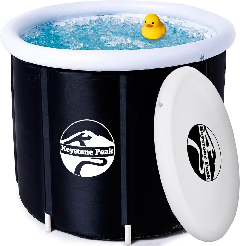 Keystone Peak Ice Bath - NEW 2023 - Boost your immune system  Improve recovery + Cold Plunge tub + Portable Ice Bath tub for Athletes  Navy Seals + Ice Baths and Soaking + Cold Water Therapy