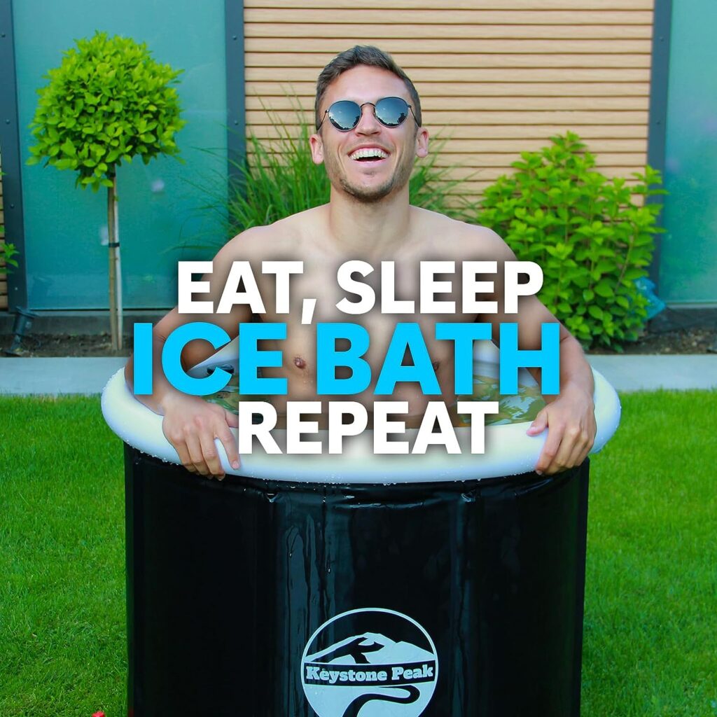 Keystone Peak Ice Bath - NEW 2023 - Boost your immune system  Improve recovery + Cold Plunge tub + Portable Ice Bath tub for Athletes  Navy Seals + Ice Baths and Soaking + Cold Water Therapy