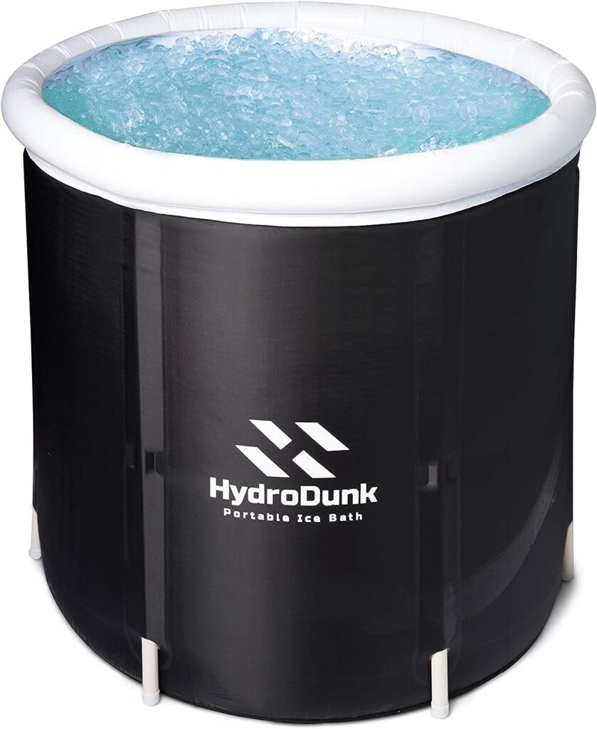 HydroDunk Portable Ice Bath Recovery Tub for Athletes - Premium Cold Plunge Tub Outdoor Use - Portable Ice Bath tub Adult Sized Cold Plunge