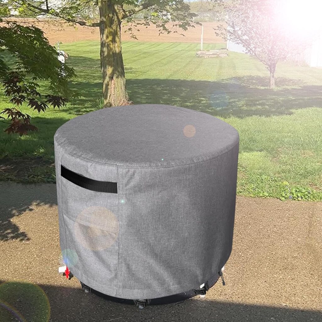HMOCK Outdoor Ice Bathtub Cover for Cold Plunge Tub/Portable Ice Bath,Waterproof 600D Heavy Duty Outdoor Portable Bathtub Foldable Cover,Cold Plunge Tub Cover,(Cover Only,Black)