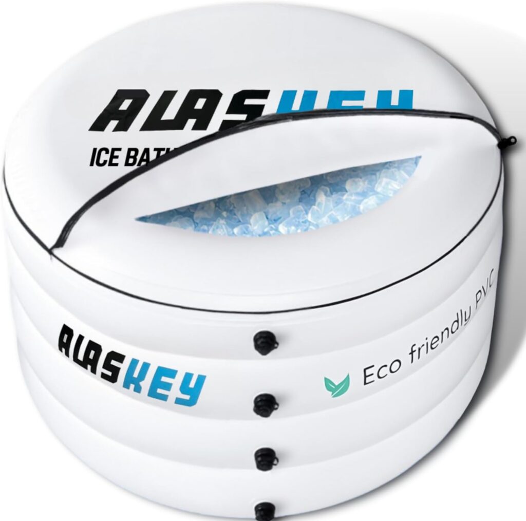 Ice Bath - Cold Plunge for Full Body Immersion - Round Thick Inflatable Recovery Tub for Athlete - Portable Ice Bathtub