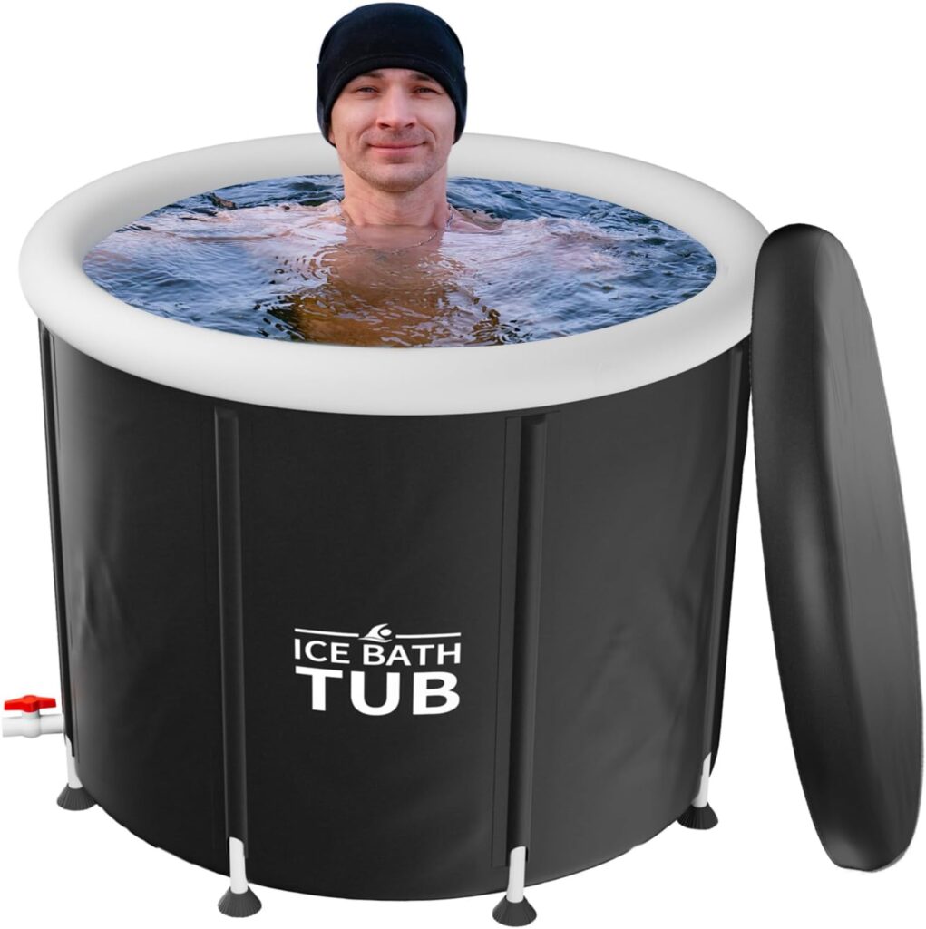 Ice Bath Tub, Ice Bath Tub for Athletes with Lid, 116 Gallons Capacity Portable Ice Bath Plunge Pool by The Cold Pod,Bath Tub Suitable for Ice or Hot Bath