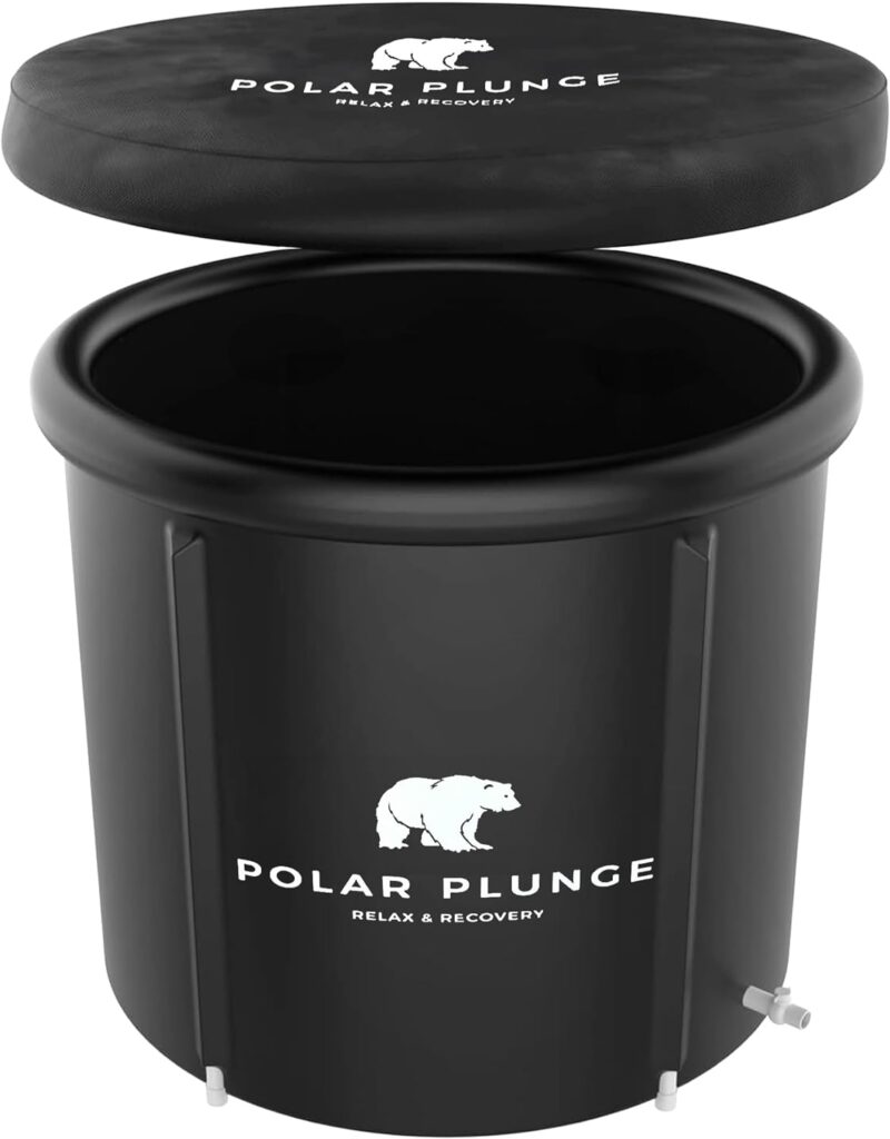 Polar Plunge Portable Ice Bath Tub for Athletes, Adults, and Fitness Enthusiasts - Fast Recovery, Muscle Relief, Inflatable Ice Barrel - Ultimate Cold Therapy Solution - Cold Plunge Tub for Outdoor