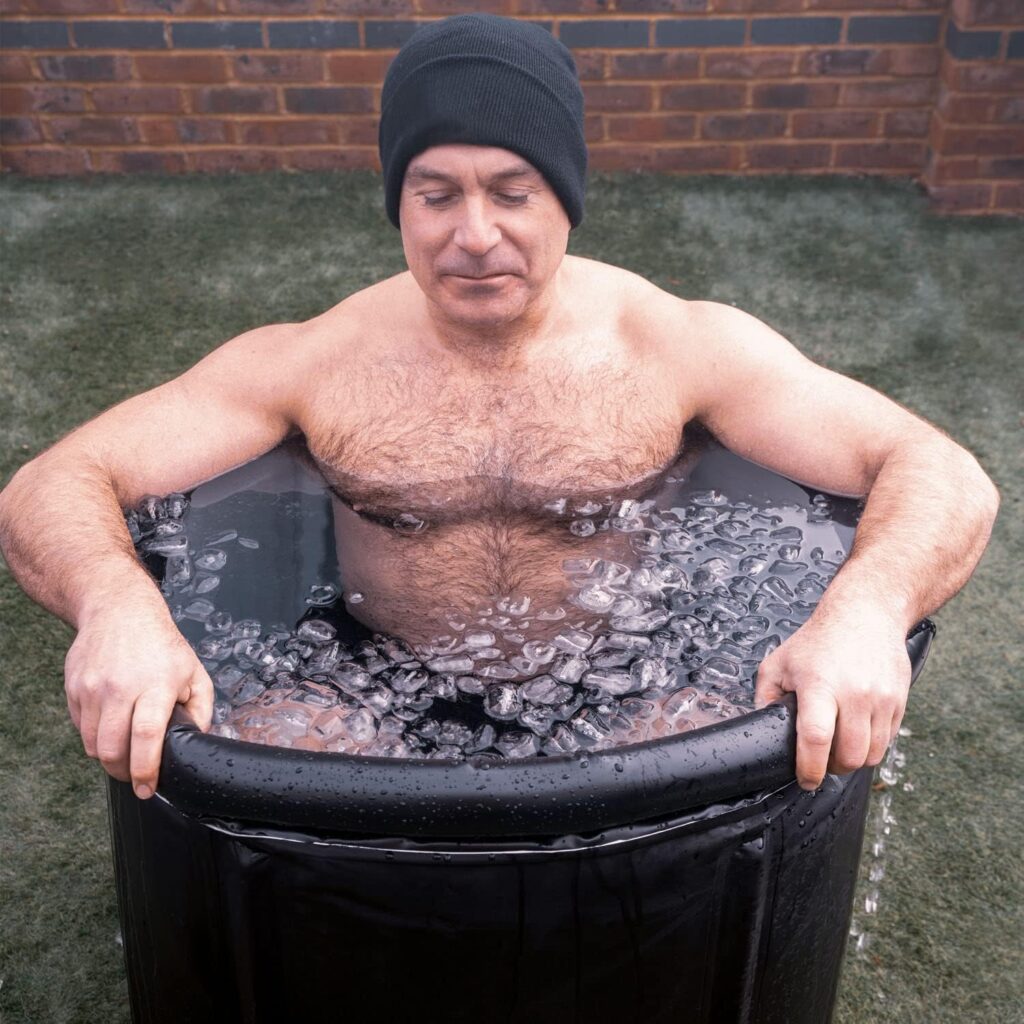 Polar Plunge Portable Ice Bath Tub for Athletes, Adults, and Fitness Enthusiasts - Fast Recovery, Muscle Relief, Inflatable Ice Barrel - Ultimate Cold Therapy Solution - Cold Plunge Tub for Outdoor